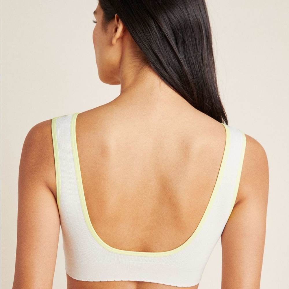 Anthropologie Sasha Seamless V-Neck Bra - size XS/S color yellow - Picture 2 of 5